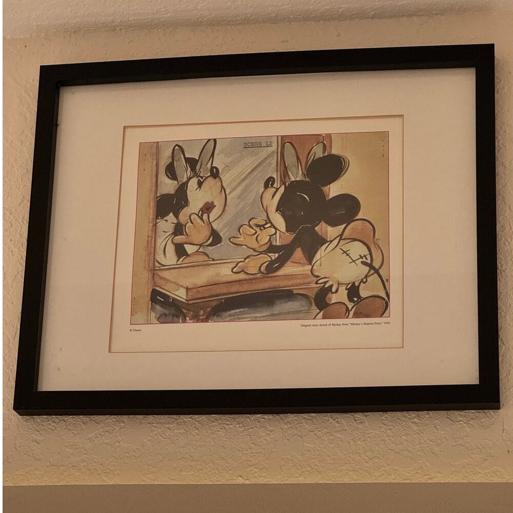 Original Story Sketch of Mickey from Mickey’s Surprise Party 1939 Minnie Scene12